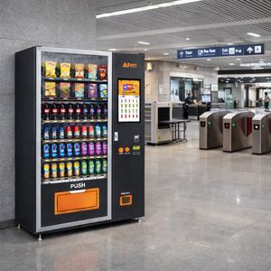 Máquina Expendedora Inteligente de Alimentos y Bebidas AFEN, con Pantalla Táctil de 22 Pulgadas, para Tiendas Abiertas las <span class=keywords><strong>24</strong></span> <span class=keywords><strong>Horas</strong></span> - Product Image 1