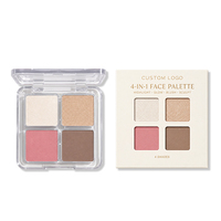 Paleta Facial Versátil 4 en 1 Tendencia 2026: Iluminador, Colorete, Contorno y Brillo - Maquillaje de Viaje Todo en Uno