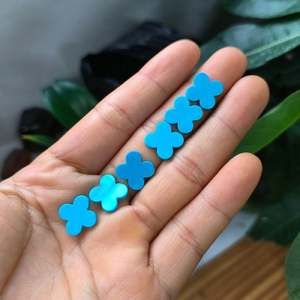 Pierres précieuses naturelles turquoise Trèfle à quatre feuilles Pierres précieuses en vrac - Product Image 2