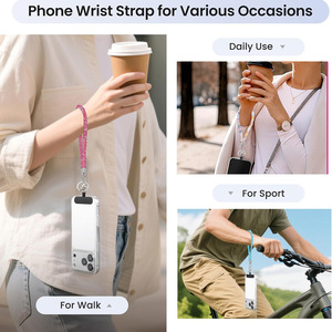 Sparkling rhinestone-studded mobile phone <b>lanyard</b>, wrist strap, <b>key</b> anti-loss wristband, rhinestone-studded luxury pendant, - Product Image 4