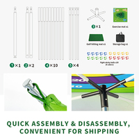 Vente en gros usine de tapis de golf pliable et adhésif pour jeu de fléchettes et cible, pour entraînement intérieur et extérieur (en plein air et jardin) des enfants et des adultes, avec logo personnalisé