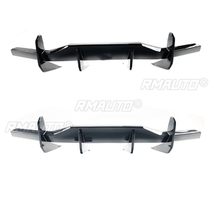 Difusor de Parachoques Trasero para Chevrolet Corvette C8 2020-2023, 2 Puertas, Z51 Stingray, Alerón Tipo Aleta de Tiburón, Kit de Carrocería, Divisor, Negro Brillante, ABS - Product Image 3