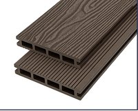 Dalles de terrasse en WPC teck modernes, résistantes à l'humidité, à clipser, pour patio extérieur, bricolage, revêtement de terrasse gaufré