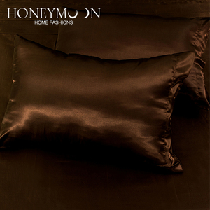 Groothandel Luxe Op Maat Gemaakte Beddengoedset Zijdezacht Satijn Lakens Set Beddengoedset 4-delig - Product Image 3