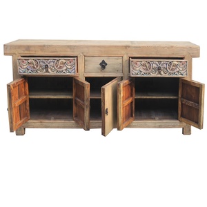 Legno antico finitura cerato soggiorno armadio di stoccaggio <span class=keywords><strong>mobili</strong></span> - Product Image 2