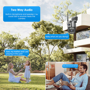 Caméra IP Wifi 4G V380Pro 4MP <span class=keywords><strong>2K</strong></span> PTZ à double objectif avec zoom 10X, caméra de sécurité extérieure sans fil, vision nocturne, surveillance CCTV - Product Image 5