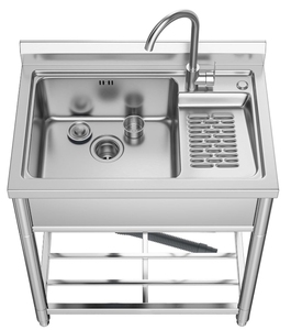 Một bồn rửa tay bằng thép không gỉ chống ăn mòn và chất lượng cao trong nhà bếp - Product Image 3