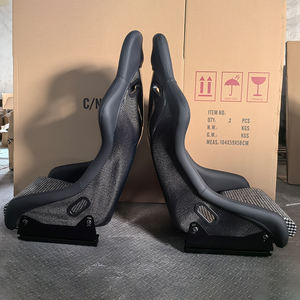 Sièges Baquets de Course en Fibre de Carbone EDDY avec Motif Pied-de-Poule pour BMW M3 <span class=keywords><strong>E30</strong></span> E36 E46 E90 E92 E93 F30 F80 G20 G80 - Product Image 2