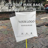 Sacs d'expédition en poly recyclé imperméable de 2,5 mils d'épaisseur, imprimés en héliogravure, pour l'emballage de chaussettes, chaussures, fourrures et vêtements