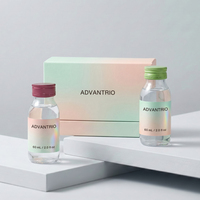 Flacon rond en verre élégant de 60 ml pour sirop contre la toux pédiatrique, vide, pour médicaments liquides
