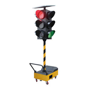Semáforo Peatonal Portátil Inteligente, Luz de Señalización de Tráfico Móvil Solar con LED Rojo y Verde para Seguridad Vial en Obras de Construcción - Product Image 2