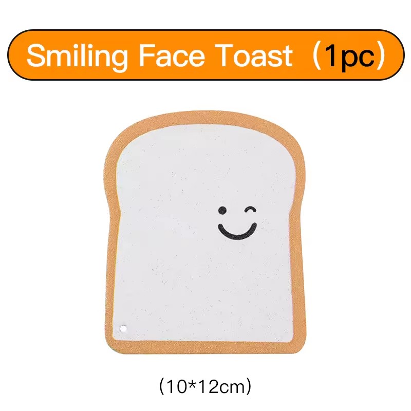 Toast visage souriant