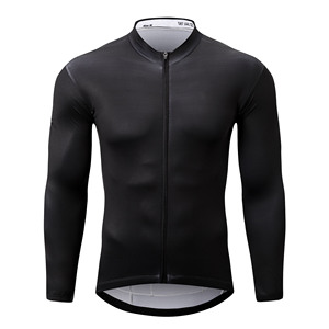 Jersey de Ciclismo Personalizado Premium de Poliéster de Secado Rápido, Manga Larga, para Hombre, de Alta Calidad, Transpirable, para Bicicleta de Carretera - Product Image 1