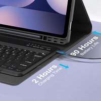 Casing Keyboard Tablet Samsung, sarung HP dengan Keyboard 14.6 inci untuk Galaxy S10 Ultra/S9 Ultra /Tab S8Ultra 14.6 inci bisa dilepas