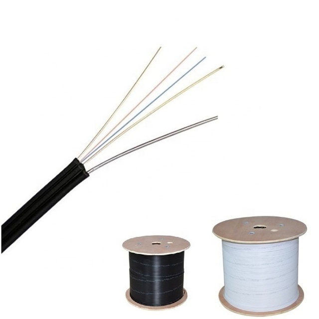 Fiber Optical Drop Cable APT Ftth Optical Fiber Drop Cable 1 2 4 8 Cores for Indoor Outdoor Use Fiber Optics