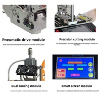 HAOXINHE Vollautomatische Hydraulische Computergesteuerte Stanz- und Schneidemaschine Gurtband Kreisförmige Lochstanzmaschine Bandspender Flaschen