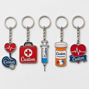 Llaveros Personalizados al por Mayor, Modelos de Instrumentos, Diseño con Temática Hospitalaria, Recuerdo para Personal Médico - Product Image 1