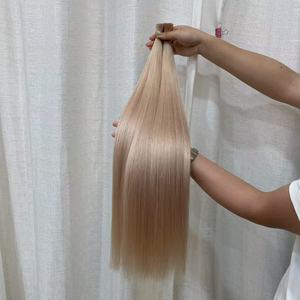 <span class=keywords><strong>Cabello</strong></span> Ruyi Pre-dividido Brasileño Sin Procesar # Extensiones de <span class=keywords><strong>Cabello</strong></span> Humano Virgen Remy de Color Rosa 65A, <span class=keywords><strong>Cabello</strong></span> a Granel de Doble Trama - Product Image 2