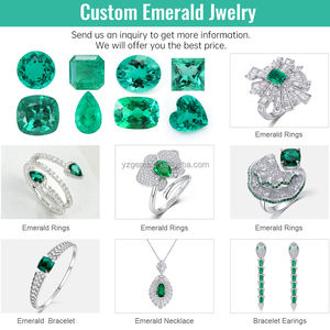 พลอยมรกตสังเคราะห์จากโคลอมเบีย แบบไฮโดรเทอร์มอล ทรงเหลี่ยมแปดเหลี่ยม คุณภาพสูง สำหรับทำเครื่องประดับ ขายส่ง - Product Image 6