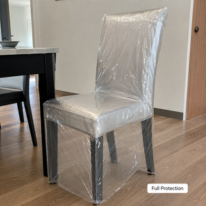 Housse <span class=keywords><strong>de</strong></span> protection transparente en LDPE pour chaise, grand sac <span class=keywords><strong>de</strong></span> protection en plastique pour meubles, imperméable et anti-poussière pour le déménagement et le stockage des canapés et chaises - Product Image 3