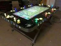 Table de jeu de poisson pliante en métal bon marché Armoire à jetons 6/8/10 joueurs Machine de jeu de poisson d'amusement vidéo