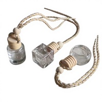 Vente en gros de flacons diffuseurs de parfum en verre transparent écologiques avec bouchon en bois, logo personnalisé, 5 ml, 8 ml, 10 ml