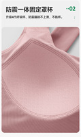 Nouveau soutien-gorge de sport simple pour femmes grandes tailles, dos ajouré, avec bonnets fixes, maintien avant antichoc, adapté au fitness, au Pilates