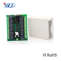 Récepteur de portail YET412PC DC12V/24V 315mhz/433mhz Contrôleur intelligent Contrôleur 12 canaux avec deux télécommandes