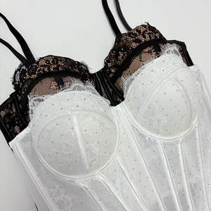 Новый корсет-топ с кружевом и эффектом утягивания, дышащий, модный, удобный, кружевной верхний слой, корсет-бюстье, корректирующее белье - Product Image 2