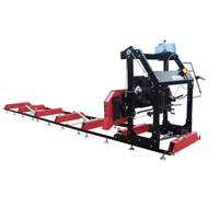 Scierie à rail modulaire, épaisseur maximale de la coupe de 760 mm, structure solide et tête de scie longue durée pour des performances durables