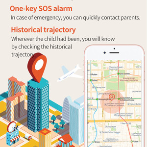 Maxtop Cô Gái Chàng Trai Không Thấm Nước Kết Nối Với Điện Thoại Trẻ Em Cổ Tay Đồng Hồ Định Vị Android 4G Sim GPS Trẻ Em Trẻ Em Của Thông Minh Đồng Hồ - Product Image 4