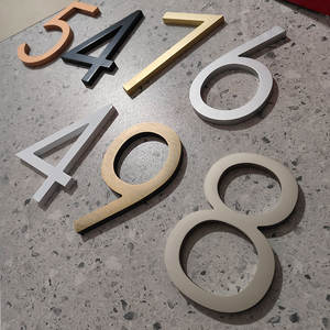 Numeri Civici Galleggianti in Metallo da 5 Pollici, Grandi Numeri Moderni per Indirizzi Esterni - Product Image 4
