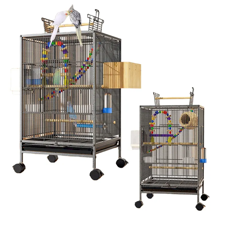 RTS anti-corrosion premium en fer forgé Cage à oiseaux Top balançoire à oiseaux pour perroquets cage à oiseaux supports à oiseaux Cage de vol