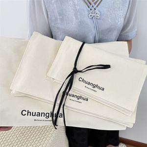 Organic Cotton <b>Envelope</b> Pouch with Custom Logo Cotton <b>Envelopes</b> for Clothes Wallet Handbag <b>Gift</b> Packing Reusable Cotton Dust Bag - Product Image 2
