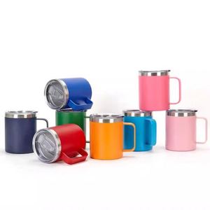 Wholesale Stainless Steel Coffe <b>Mug</b> With Handle and Lid Beer <b>Mugs</b> Cups Colorful for Drink - Product Image 1