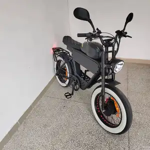 52V Elektro fahrrad Doppel motor Fett reifen 2000W 60Ah Langstrecken-Voll federung Hydraulische Bremse Elektro fahrrad MTB Offroad Ebike