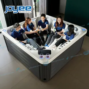 LELESPA – jacuzzi extérieur contemporain, <span class=keywords><strong>Spa</strong></span> pour la maison, système de contrôle Balboa <span class=keywords><strong>américain</strong></span>, bain à remous avec Tv, prix d'usine Direct - Product Image 1