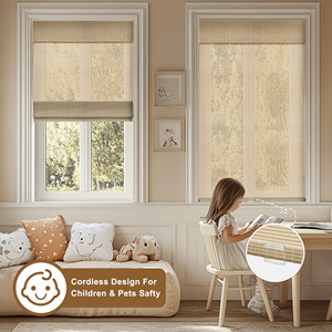 Persianas enrollables <span class=keywords><strong>de</strong></span> bambú manuales plegables respetuosas con el medio ambiente para salas <span class=keywords><strong>de</strong></span> estar - Product Image 5