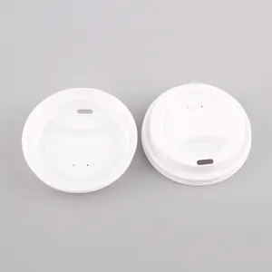 Nhựa Phẳng Cốc Cà Phê Nắp 9Oz 80 Mét Sử Dụng Tốt Cấp Thực Phẩm Cup Nắp Tùy Chỉnh OEM Nắp