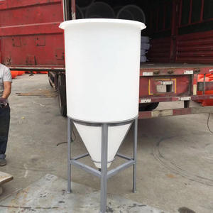 200 Liter Aquacultuur Aquaponic Plastic Kegel Bodem Tank Met Stalen Standaard - Product Image 4