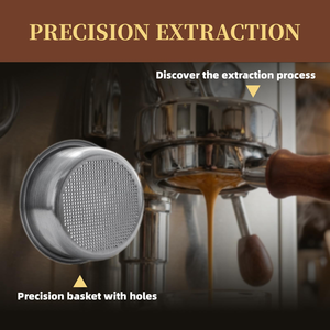 Portafiltro de café sin fondo de acero inoxidable E61 de 51mm, 54mm, 58mm para máquina de espresso - Product Image 3