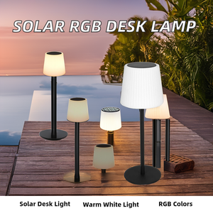 Vườn thủy tinh trang trí đầu giường Dimmable LED ánh sáng năng lượng mặt trời đèn bàn - Product Image 6