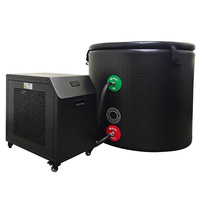 Sistema de Sanitización Profesional, Enfriador de Agua Digital con Compresor y Bomba, Control Remoto para Uso Doméstico, Baño de Hielo, Terapia de Calor