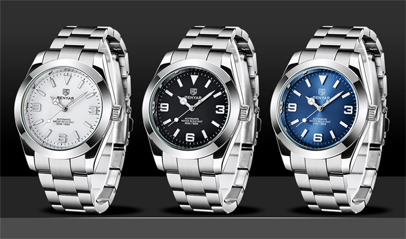 BENYAR 2022 New Stainless Steel Automatic Men Watches Top Brand Waterproof Luxury Men Mechanical Wristwatch Relogio Masculino