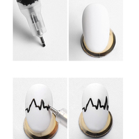 Séchage rapide bricolage fleur Gel vernis à ongles stylo Nail Art stylo dessin pour peinture abstraite pinceaux pointe Fine Graffiti stylos ensemble