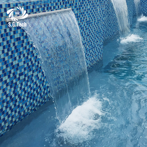 Direct Factory Supply Indoor Stainless Steel LED <strong>Waterfall</strong> Screen Fountains Garden Pool Decoration Swimming Pool <strong>Waterfall</strong> - Product Image 4