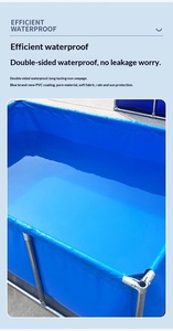 Estanque Plegable de PVC Reforzado Premium: Solución Portátil y Resistente para Acuicultura y Piscinas de Carreras - Product Image 6