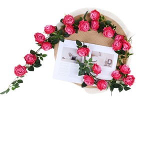 Ramillete de Rosas Artificiales Longpei, Flores de Seda en Naranja, Rosa y Amarillo, Decoración para Pared, Entrada, Fotografía - Product Image 4