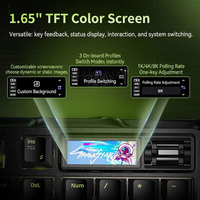 Keyboard Mekanik Gravastar K98 Pro Tri-Mode dengan Layar TFT 8K, Dual Mount, Hot Swap, RGB, Aluminium untuk Gamer PC