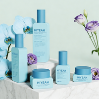 Set Botol Kosmetik Kaca Custom High-End 120ml 100ml 50ml 30ml Botol Pompa Essence Lotion Serum 50g 30g Jar Krim Kulit Persegi